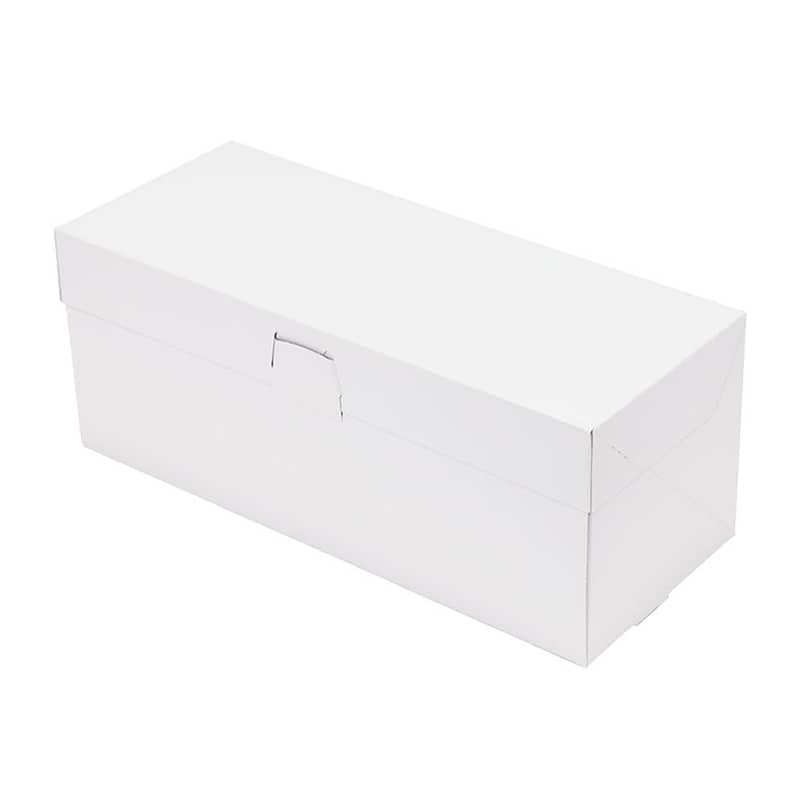 パッケージ中澤 洋生ケーキ函 ロックBOX105 プレス 細長タイプ 3.5×8.5 A50320 300枚/袋（ご注文単位1袋）【直送品】