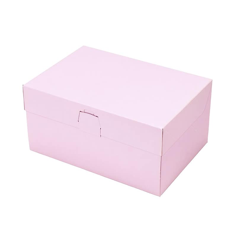 パッケージ中澤 洋生ケーキ函 ロックBOX105 ピンク 5×7 A50440 200枚/袋（ご注文単位1袋）【直送品】