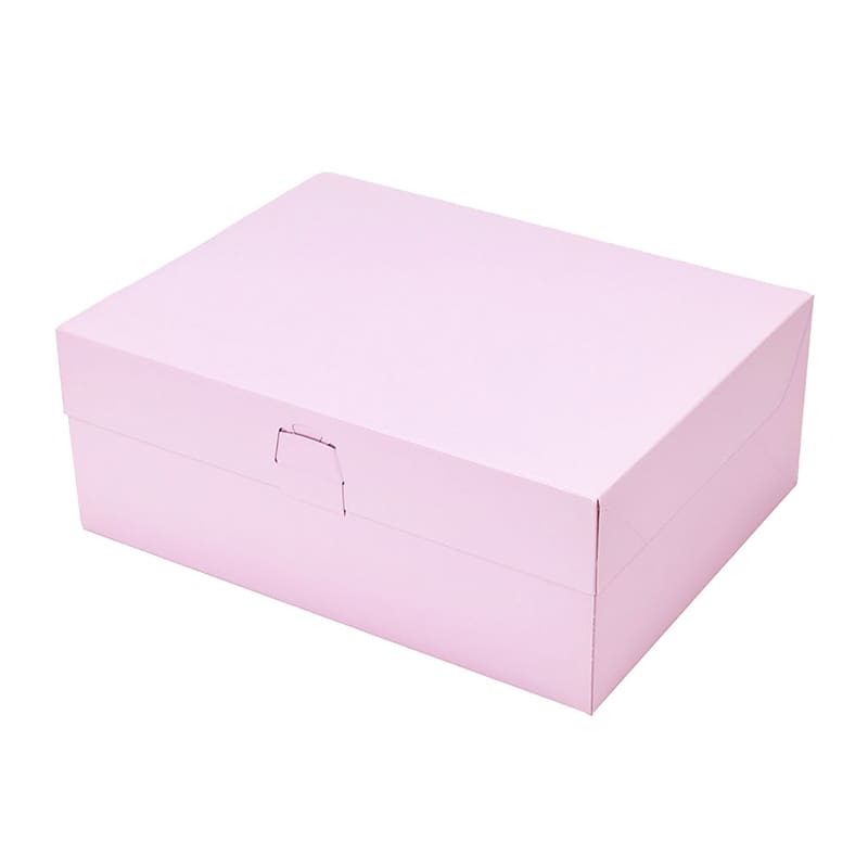 パッケージ中澤 洋生ケーキ函 ロックBOX105 ピンク 7×9 A50460 100枚/袋（ご注文単位1袋）【直送品】