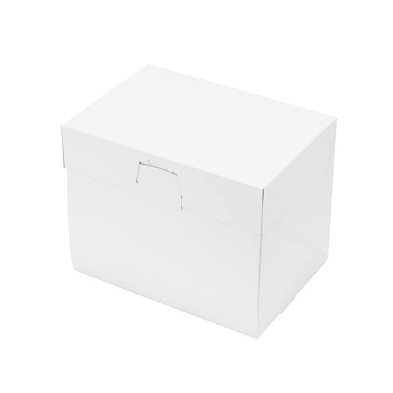 パッケージ中澤 洋生ケーキ函 ロックBOX120 ホワイト 3.5×5 A54120 300枚/袋（ご注文単位1袋）【直送品】