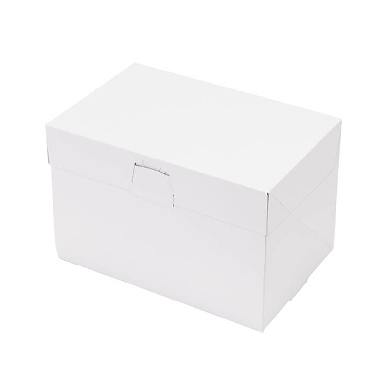パッケージ中澤 洋生ケーキ函 ロックBOX120 ホワイト 4×6 A54130 300枚/袋（ご注文単位1袋）【直送品】