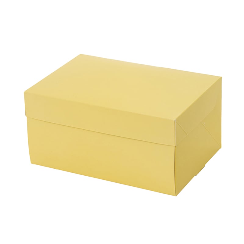 パッケージ中澤 洋生ケーキ函 CP105 イエロー 5×7 A70640 300枚/袋（ご注文単位1袋）【直送品】