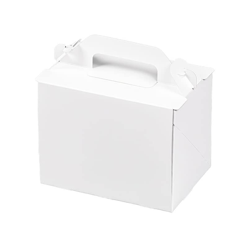 パッケージ中澤 手付き洋生ケーキ函 クール120 ホワイト 3.5×5 A82020 300枚/袋（ご注文単位1袋）【直送品】