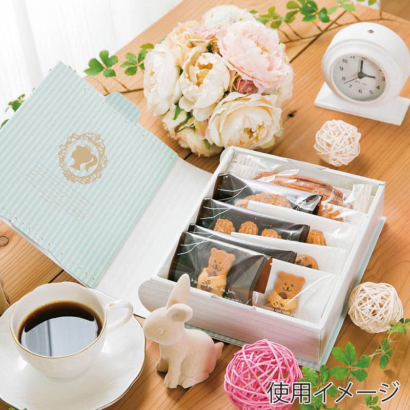 パッケージ中澤 焼菓子ギフト箱 ブック50 フルール 2016 B13780 30枚/箱(ご注文単位1箱)【直送品】