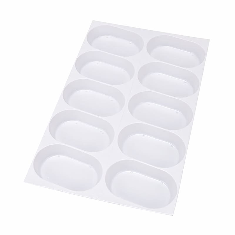 パッケージ中澤 焼菓子ギフト箱 レモンケーキ用トレー 10ヶ用 U10310 200枚/袋（ご注文単位1袋）【直送品】
