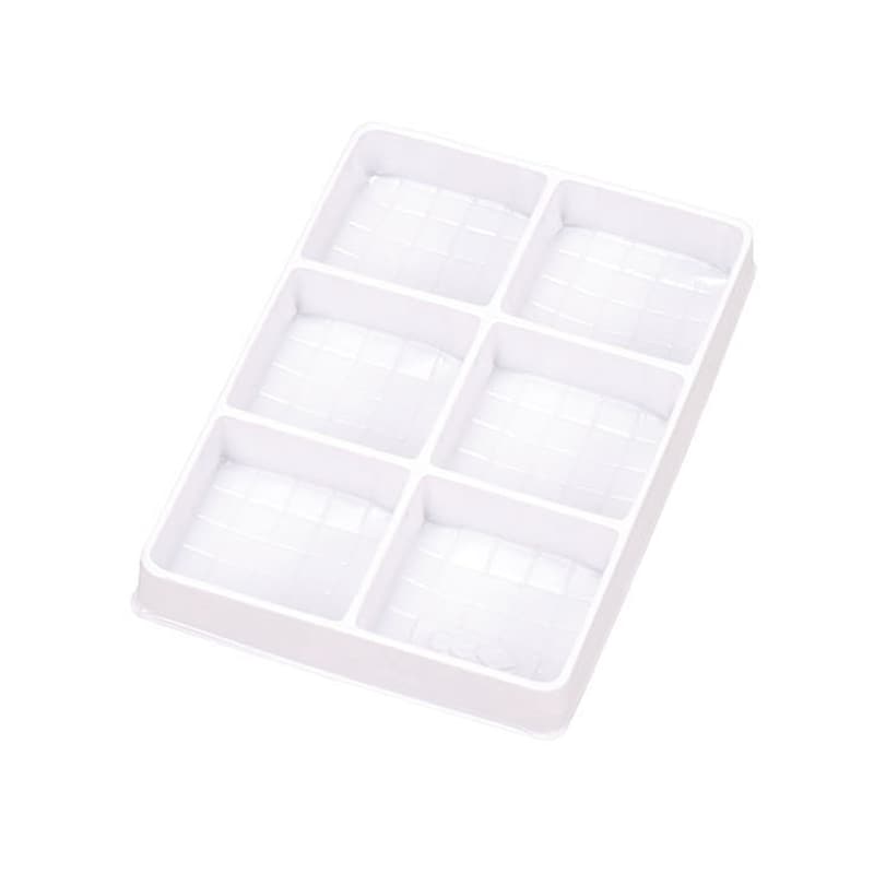 パッケージ中澤 和生進物函 つゆしば用角トレー 和菓子兼用 6ヶ用 U13730 100枚/袋（ご注文単位1袋）【直送品】