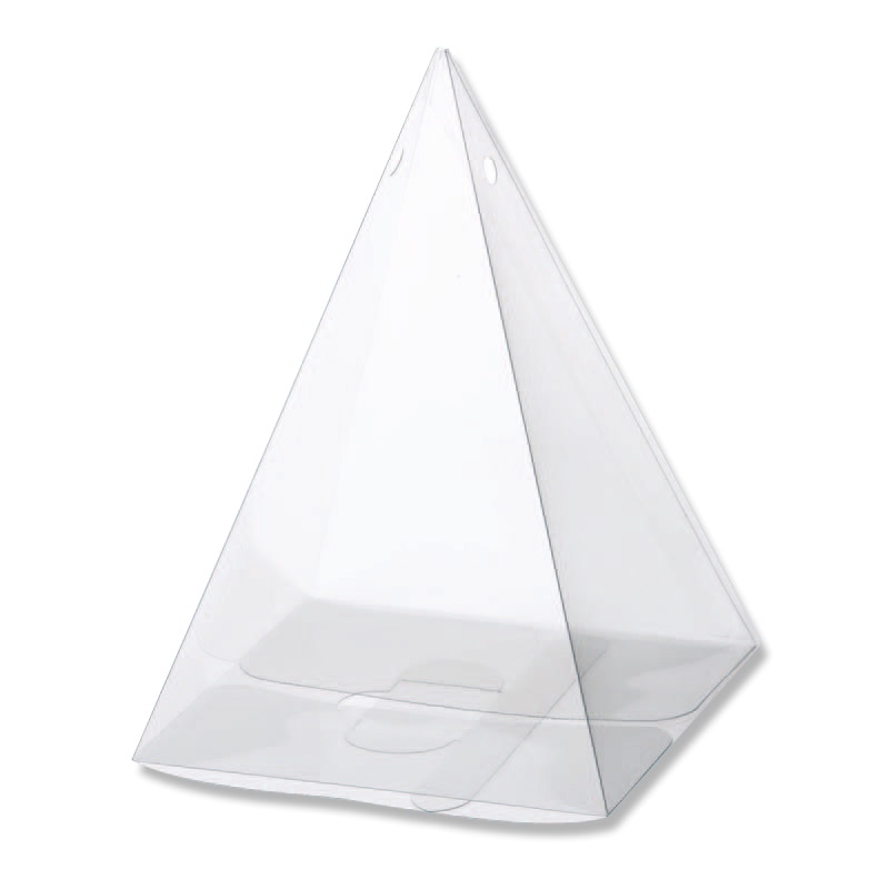 大森 クリアケース　プライムケース 四角錐 PM-200 5枚/袋（ご注文単位60袋）【直送品】