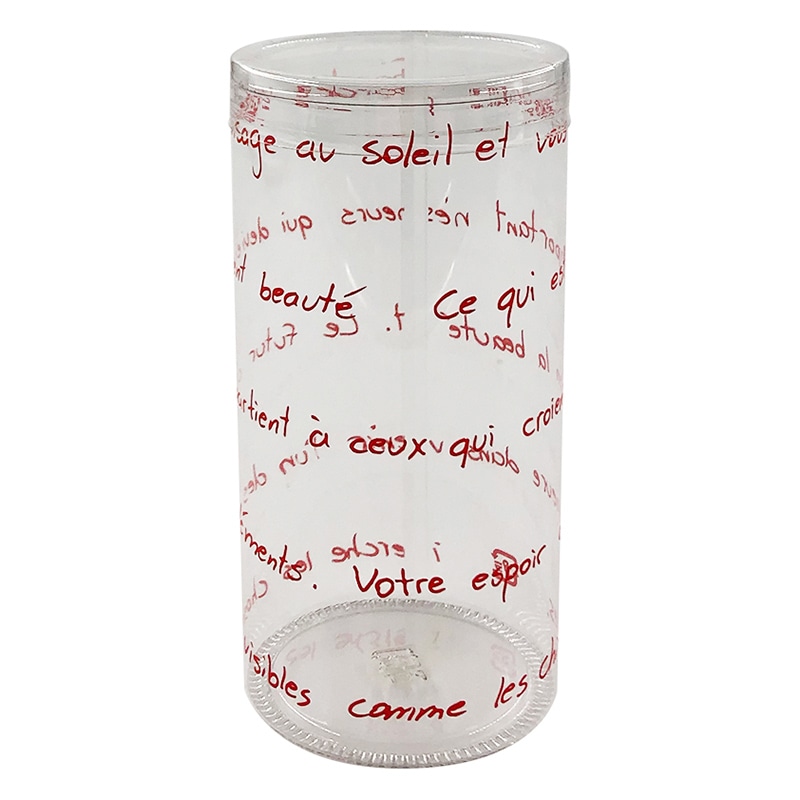 大森 PETデザイン円筒ケース MP6-12　ルージュ MP6-12　100本/箱（ご注文単位1箱）【直送品】