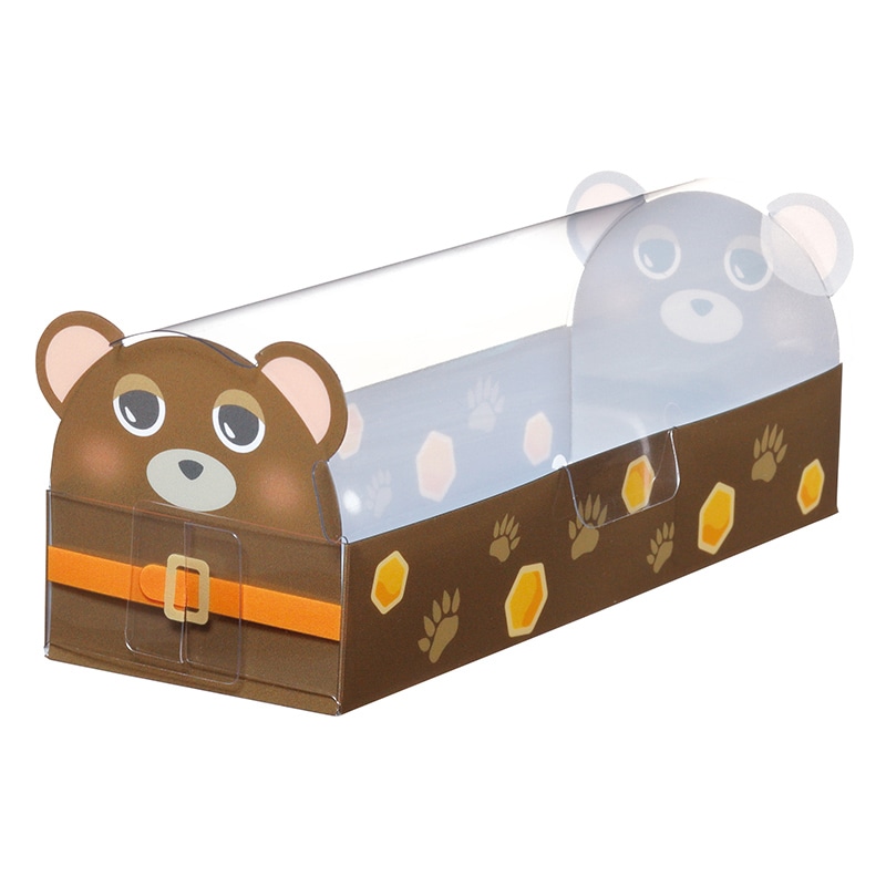 大森 クリアケース　アニマルボックス AB-200　クマ 100枚/箱（ご注文単位1箱）【直送品】