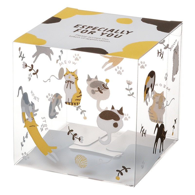 大森 クリアケース　ピュアケース PNN-100　ネコ 100枚/箱（ご注文単位1箱）【直送品】