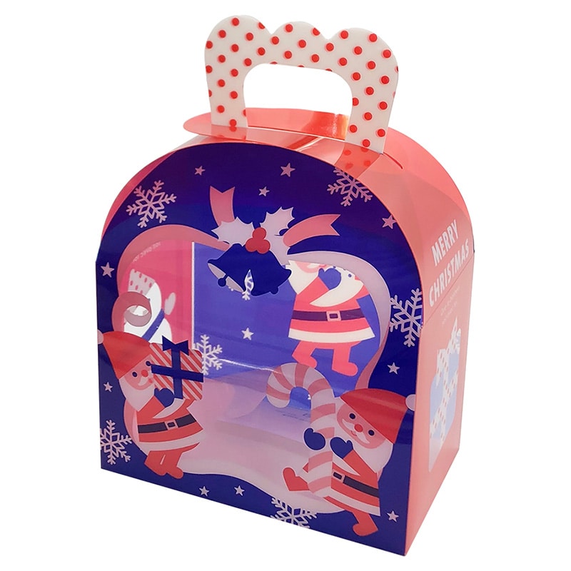 大森 クリアケース ギフトバック GB-100 クリスマス6 100枚/箱(ご注文単位1箱)【直送品】