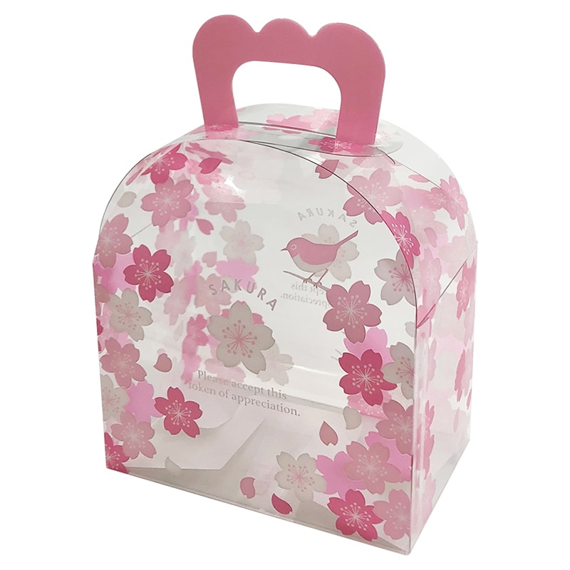 大森 クリアケース ギフトバック GB-100 さくら 100枚/箱(ご注文単位1箱)【直送品】