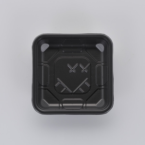 タカギ産業 弁当容器 夢彩ごぜん 本体 TSR-8 黒 100枚/袋(ご注文単位20袋)【直送品】