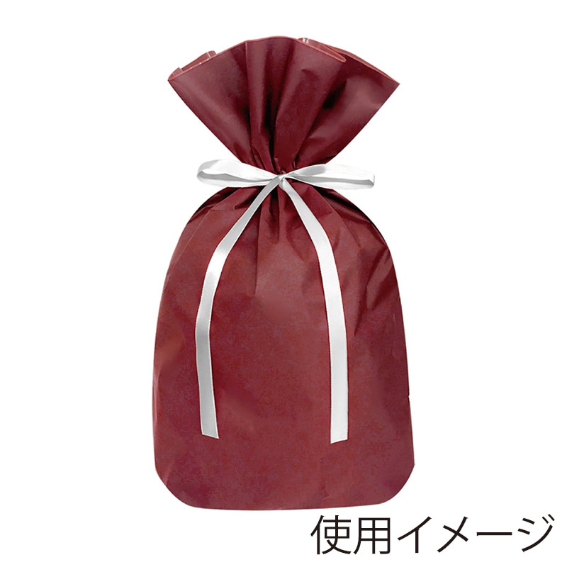 エスパック 梨地リボン付ギフト袋 L ワイン 20枚/袋(ご注文単位1袋)【直送品】