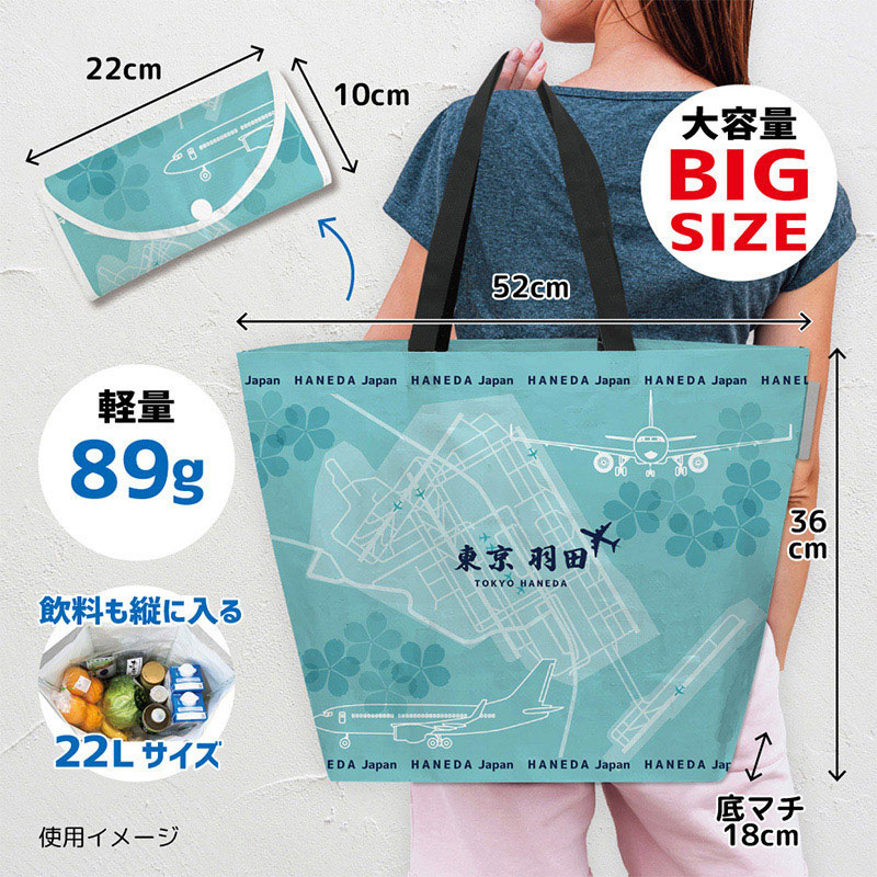 エスパック レジャーシートエコバッグ 羽田2 1個(ご注文単位5個)【直送品】