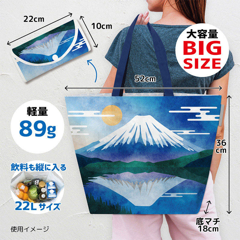 エスパック レジャーシートエコバッグ 富士山1 1個（ご注文単位5個）【直送品】