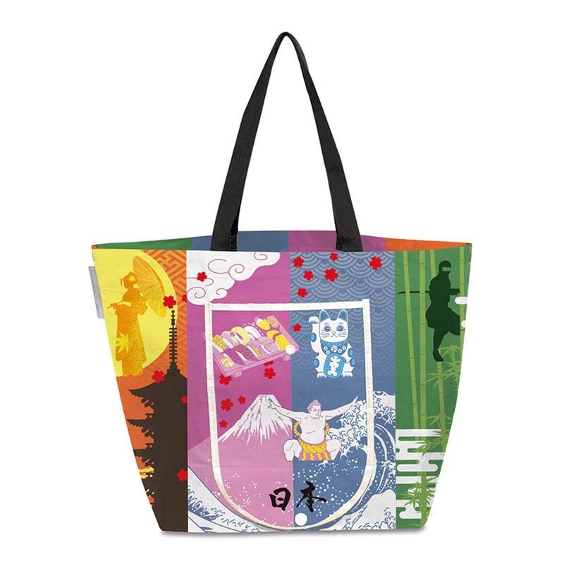 エスパック レジャーシートエコバッグ 日本文化1 1個（ご注文単位5個）【直送品】