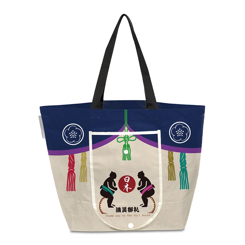 エスパック レジャーシートエコバッグ 日本文化2 1個(ご注文単位5個)【直送品】