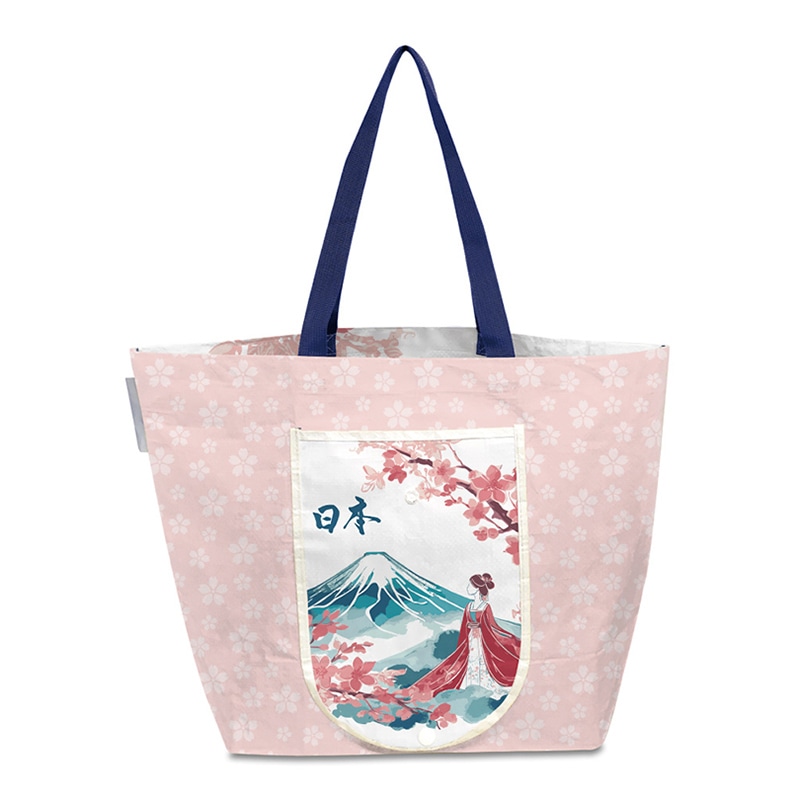 エスパック レジャーシートエコバッグ 日本文化4 1個（ご注文単位5個）【直送品】