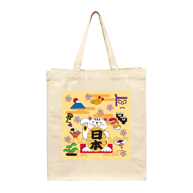 エスパック コットンバッグ 日本文化1 1枚（ご注文単位5枚）【直送品】