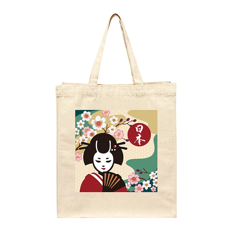 エスパック コットンバッグ 日本文化3 1枚（ご注文単位5枚）【直送品】