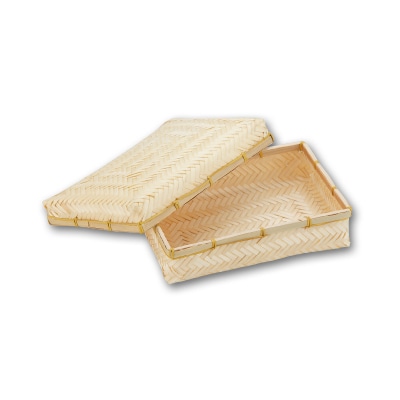 アサヒグリーン 竹かご　アジロ篭　W L 3555 1個（ご注文単位48個）【直送品】