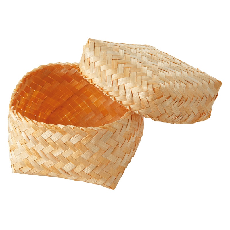 アサヒグリーン 竹かご　アジロ彩篭　W  3548 1個（ご注文単位100個）【直送品】