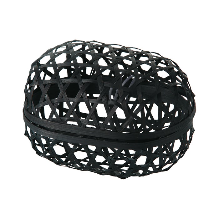 アサヒグリーン 竹編かご　六ツ目彩俵かご BK 3582 1個（ご注文単位180個）【直送品】