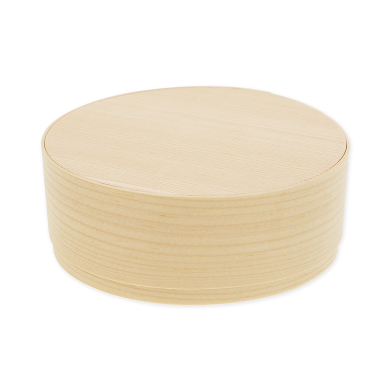 アサヒグリーン 経木ワッパ 丸 9 蓋付 17個/袋