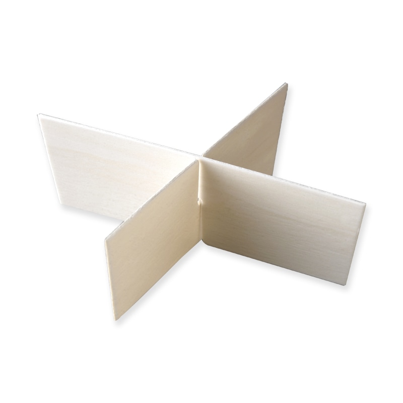 アサヒグリーン 食品箱　ポプラの箱　仕切り 正方  25個/袋（ご注文単位8袋）【直送品】