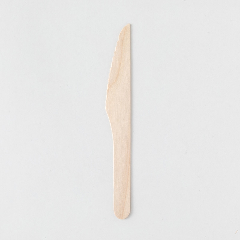 アサヒグリーン 木製ナイフ　バラ 160mm　100本入 10611000 100本/袋（ご注文単位30袋）【直送品】