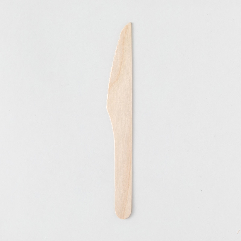 アサヒグリーン 木製ナイフ 紙完封袋 160mm 100本入 10612000 100本/袋(ご注文単位30袋)【直送品】