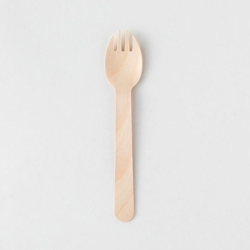 アサヒグリーン 木製フォークスプーン 紙完封袋 140mm 100本入 10722000 100本/袋(ご注文単位30袋)【直送品】