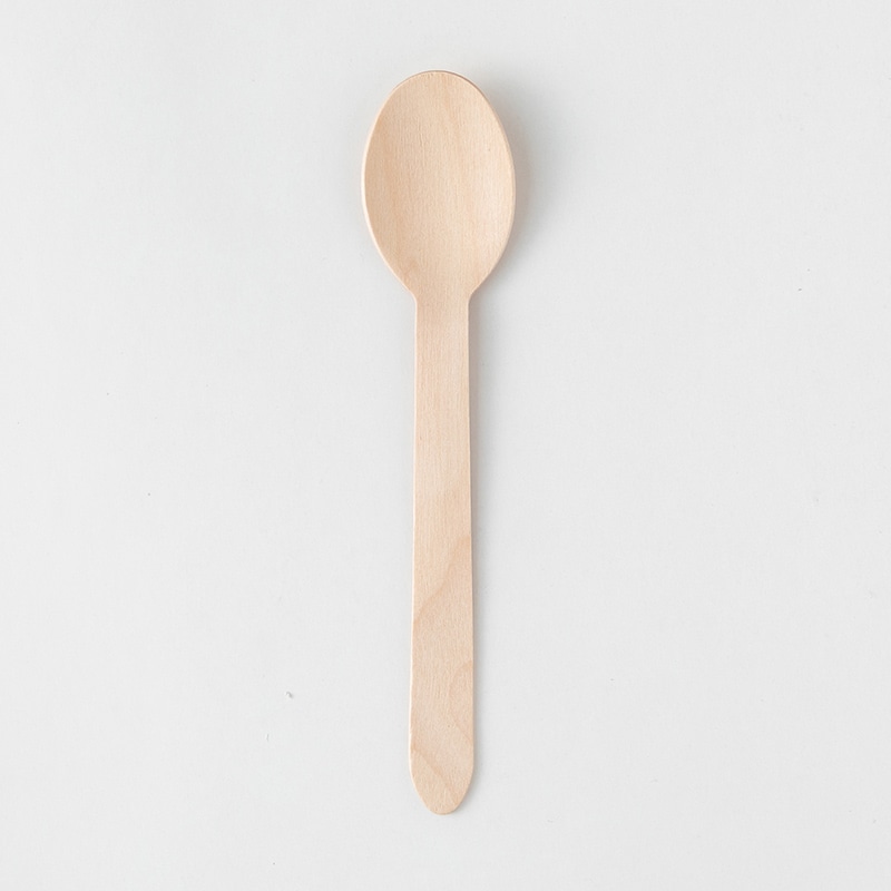 アサヒグリーン 木製スプーン バラ 160mm 100本入 10011000 100本/袋(ご注文単位30袋)【直送品】