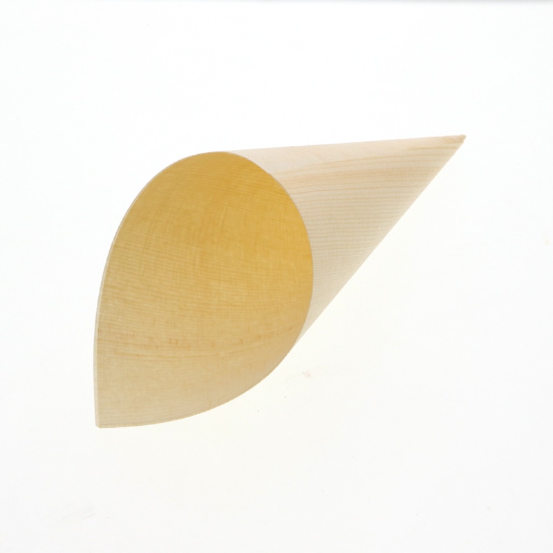 アサヒグリーン コーン型経木 H180 エゾ松 50枚/袋(ご注文単位40袋)【直送品】