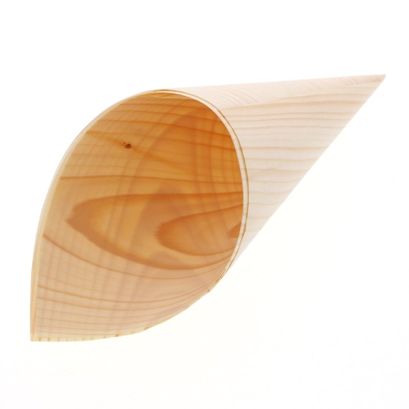 アサヒグリーン コーン型経木 H240 エゾ松 50枚/袋(ご注文単位40袋)【直送品】