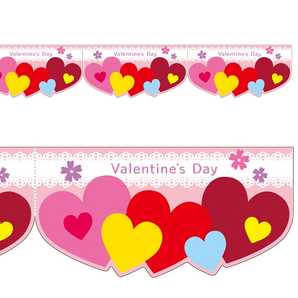 アルファ かんたんロール幕 バレンタイン NT7-0014 1巻（ご注文単位1巻）【直送品】