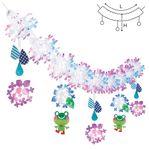 アルファ アジサイしずくガーランド TA2-1174 1個（ご注文単位1個）【直送品】