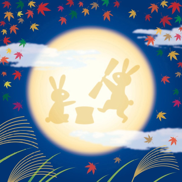 アルファ ウォールタペストリー お月見 CM4-0279 1枚（ご注文単位1枚）【直送品】