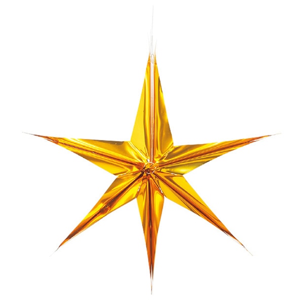 アルファ ヘキサゴンスターバースト ゴールド TA5-3153GO 1個（ご注文単位3個）【直送品】