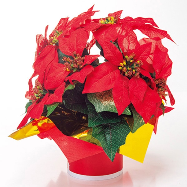 アルファ クリスマスポインセチアスタンド TE5-1327 1個(ご注文単位2個)【直送品】