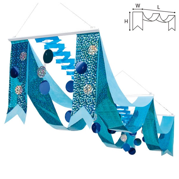 アルファ 水玉ドットプリーツ2連ペナント TA2-0198 1個（ご注文単位1個）【直送品】