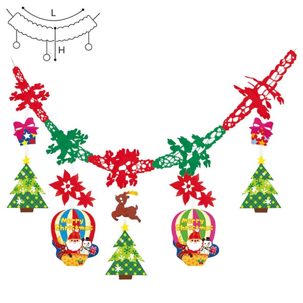 アルファ バルーンサンタガーランド TA5-1186 1個（ご注文単位2個）【直送品】