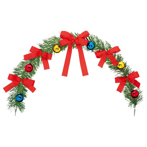 アルファ クリスマスリボンアーチクリップ TY5-0075 1本（ご注文単位2本）【直送品】