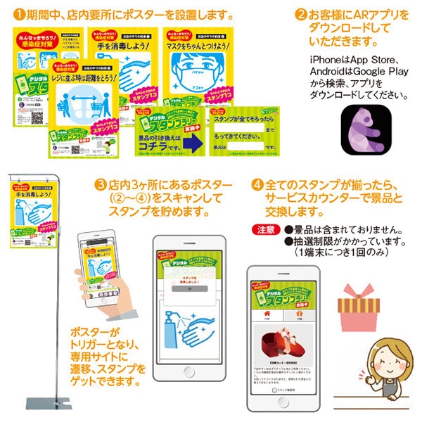 アルファ デジタルスタンプラリーポスターセット AS9-0606 1セット(ご注文単位2セット)【直送品】