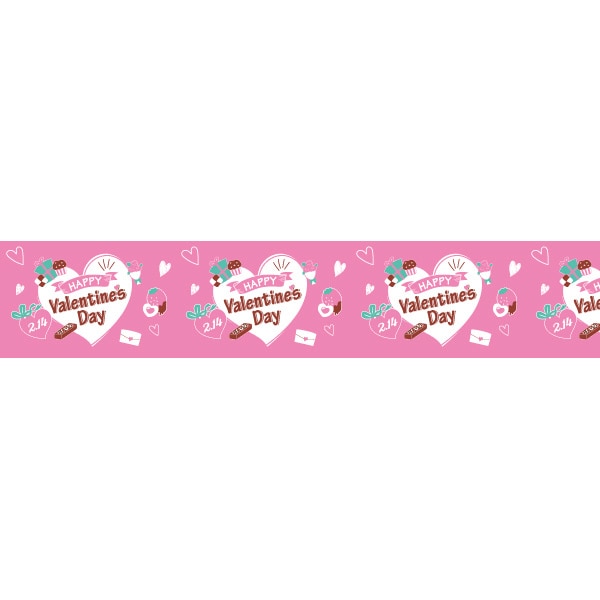 アルファ ビニール幕 60cm×50m ハッピーバレンタイン PA7-0540 1本（ご注文単位1本）【直送品】