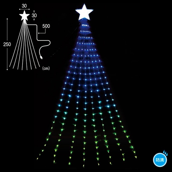 アルファ エレクトリカルナイアガラライト 全長250cm TG5-7101 1個（ご注文単位1個）【直送品】