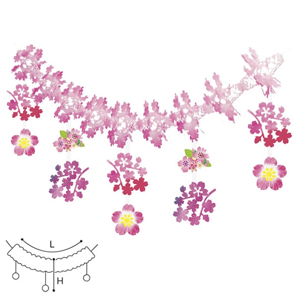 アルファ 桜ミックスガーランド TA1-1188 1個（ご注文単位2個）【直送品】