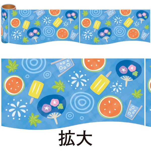 アルファ かんたんロール幕 夏イメージ NT2-0005 1巻（ご注文単位1巻）【直送品】