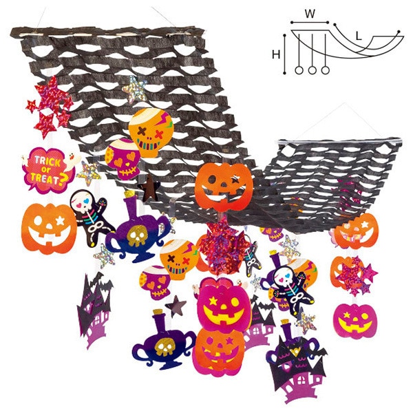 アルファ ガイコツハロウィンプリーツハンガー TA4-1148 1個（ご注文単位1個）【直送品】